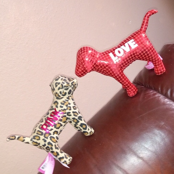 Victoria Secret Puppies Set 2 Perfect Cheetah & Red - Picture 9 of 10